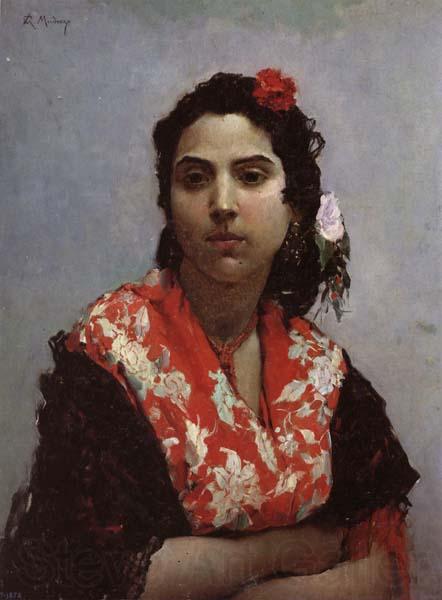 Raimundo de Madrazo y Garreta A Gypsy Norge oil painting art